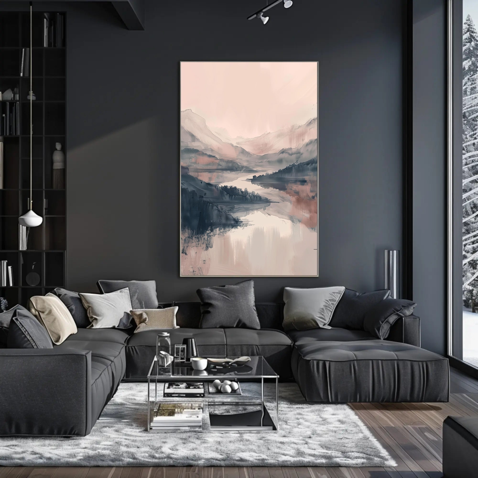 Serene Mountain Landscape Poster