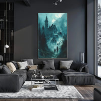 Haunting Misty Landscape Gothic Fantasy Art Poster PosterGoat