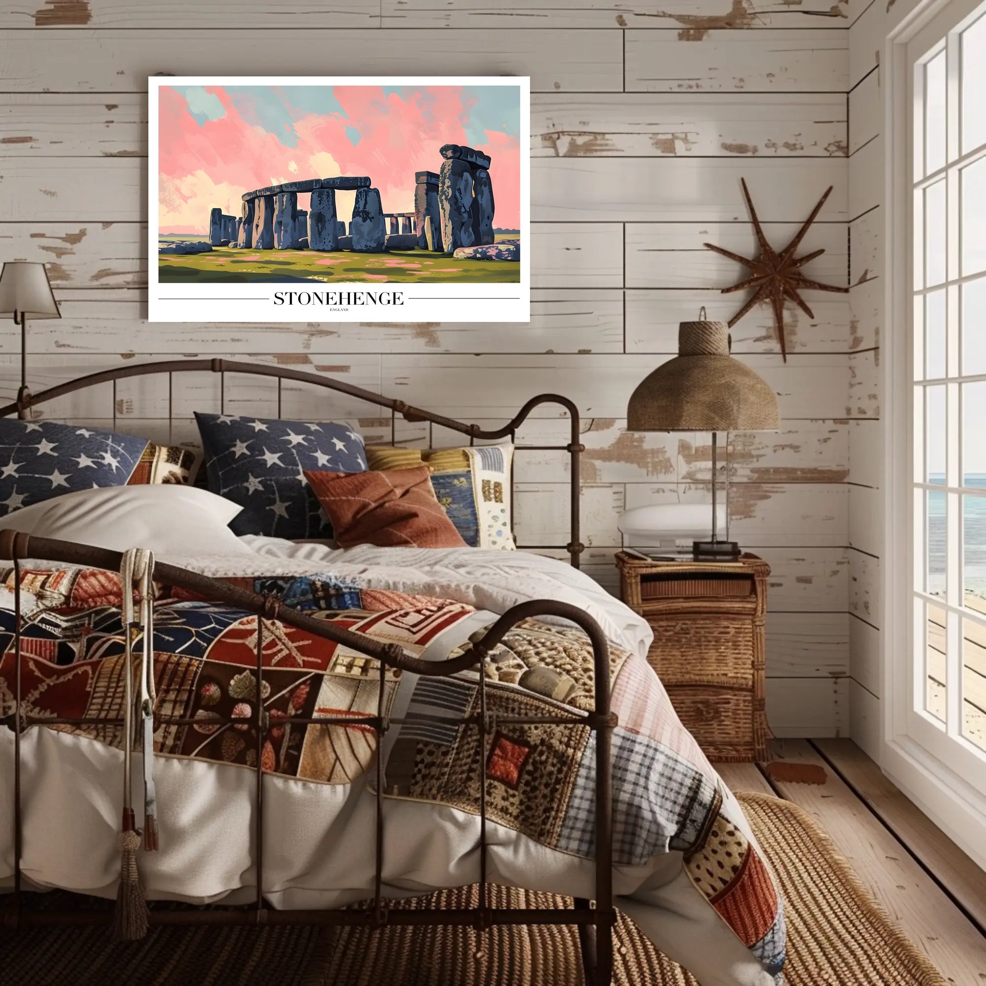 Stonehenge Modern Illustration Cultural or Heritage Poster