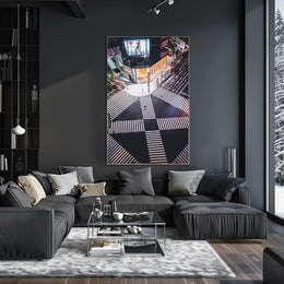 Vibrant City Intersection Poster PosterGoat