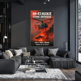 Kaman HH-43 Huskie Ugly. Boxy. Brave Poster PosterGoat