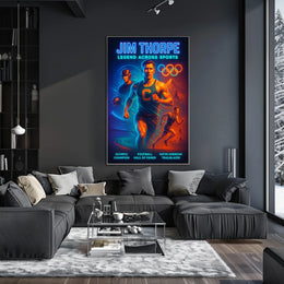 Jim Thorpe Iconic Sports Legend Poster