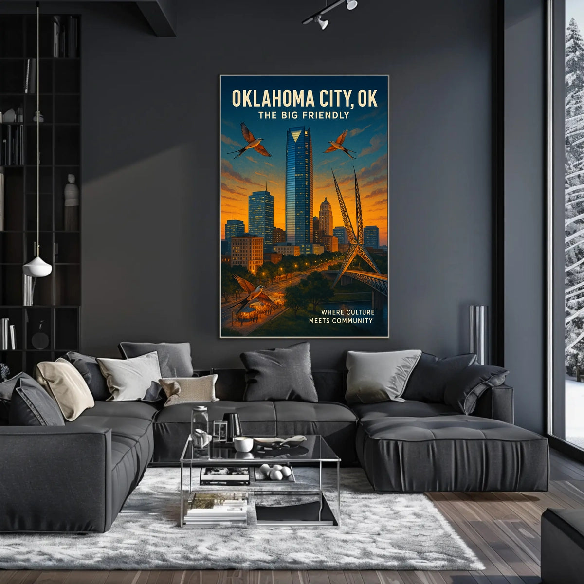 Oklahoma City The Big Friendly Poster