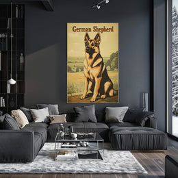 German Shepherd Portrait Poster