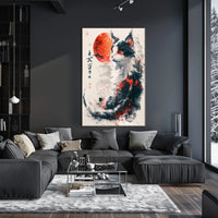 Majestic Feline In Abstract Art Abstract Poster