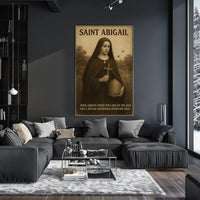 Saint Abigail Irish Abbess Poster