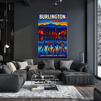 Burlington Lake Champlain Lights Poster