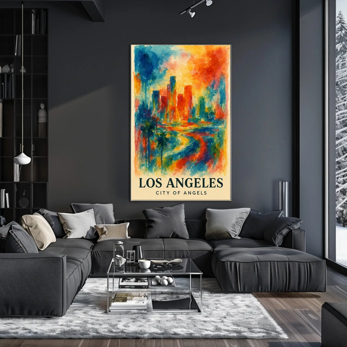 Los Angeles City Of Angels Poster