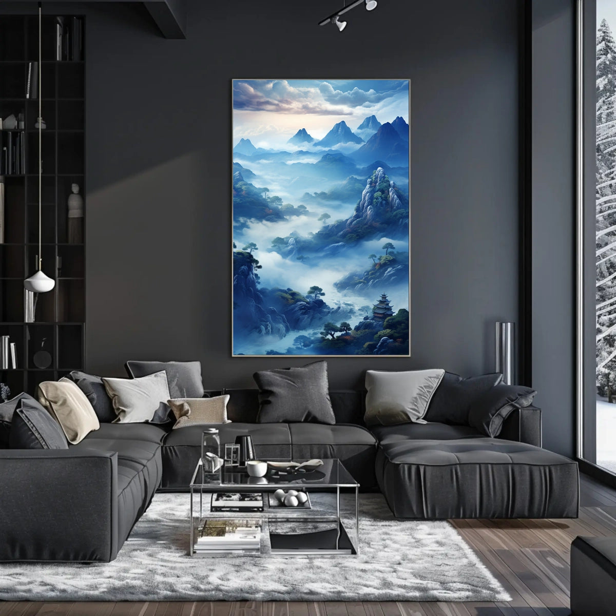 Mystical Mountain Landscape Poster