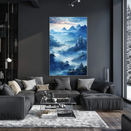 Mystical Mountain Landscape Poster