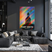 Fort Smith Arkansas Minimalist Travel Wanderlust Poster