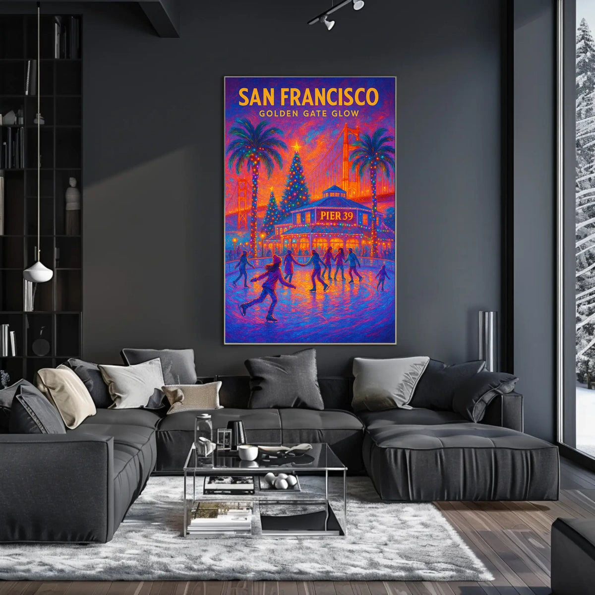 San Francisco Golden Gate Glow Poster