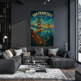 San Francisco Golden Gate Bridge Travel Poster
