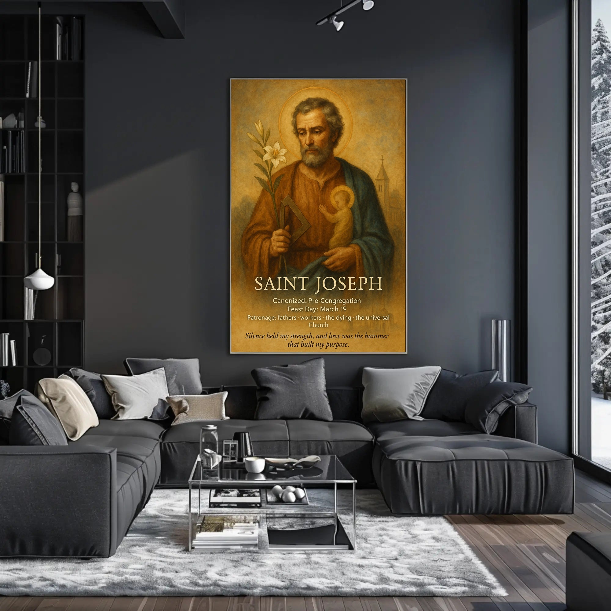 Saint Joseph Religious Art Classic Cultural Heritage Poster