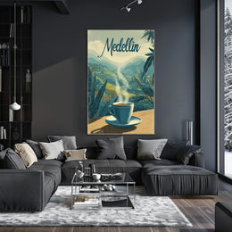 Medellin Coffee Experience Poster