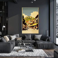Scenic Village Street Poster