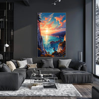 Coastal Sunset Serenity Poster