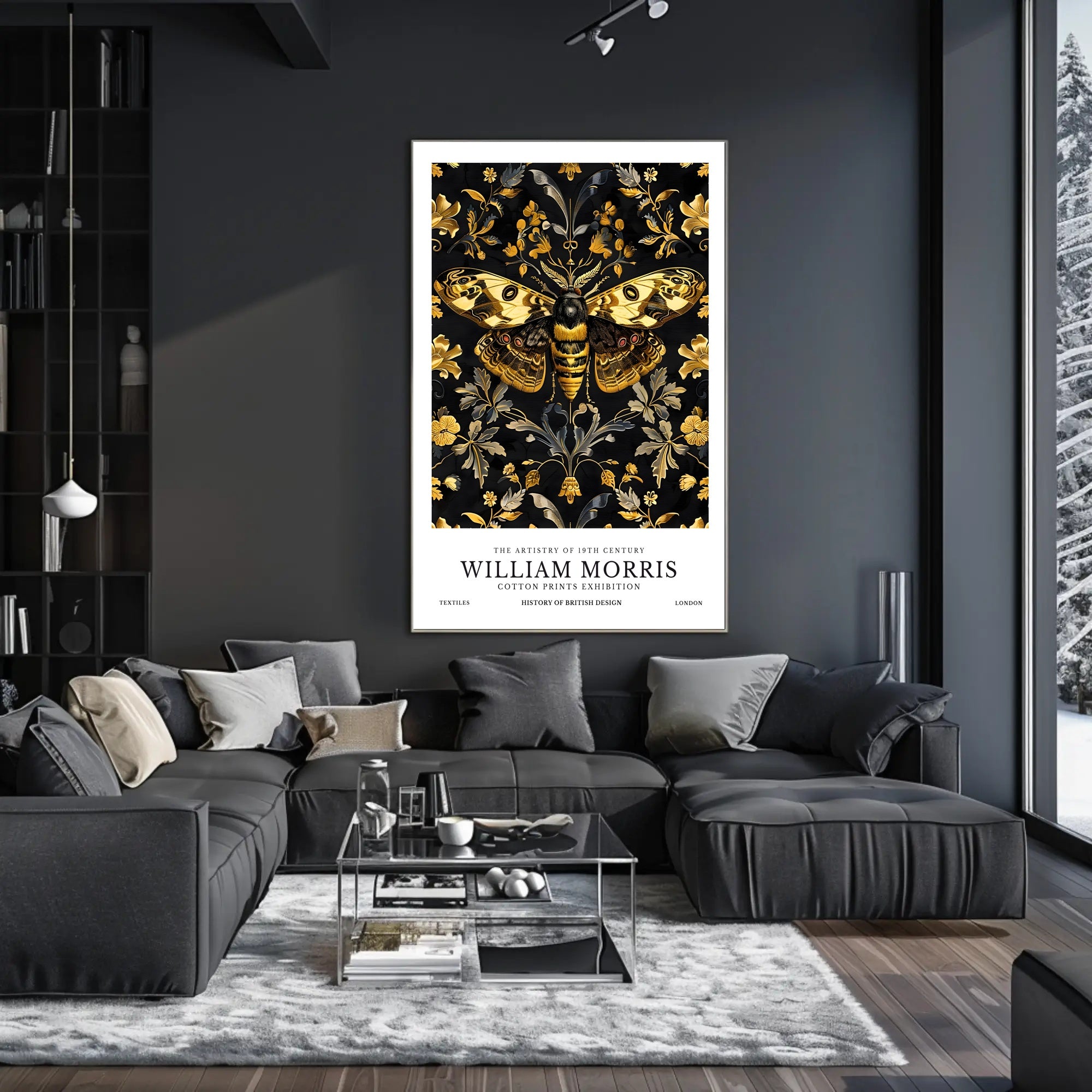 The Artistry of 19th Century Textiles Cultural Poster