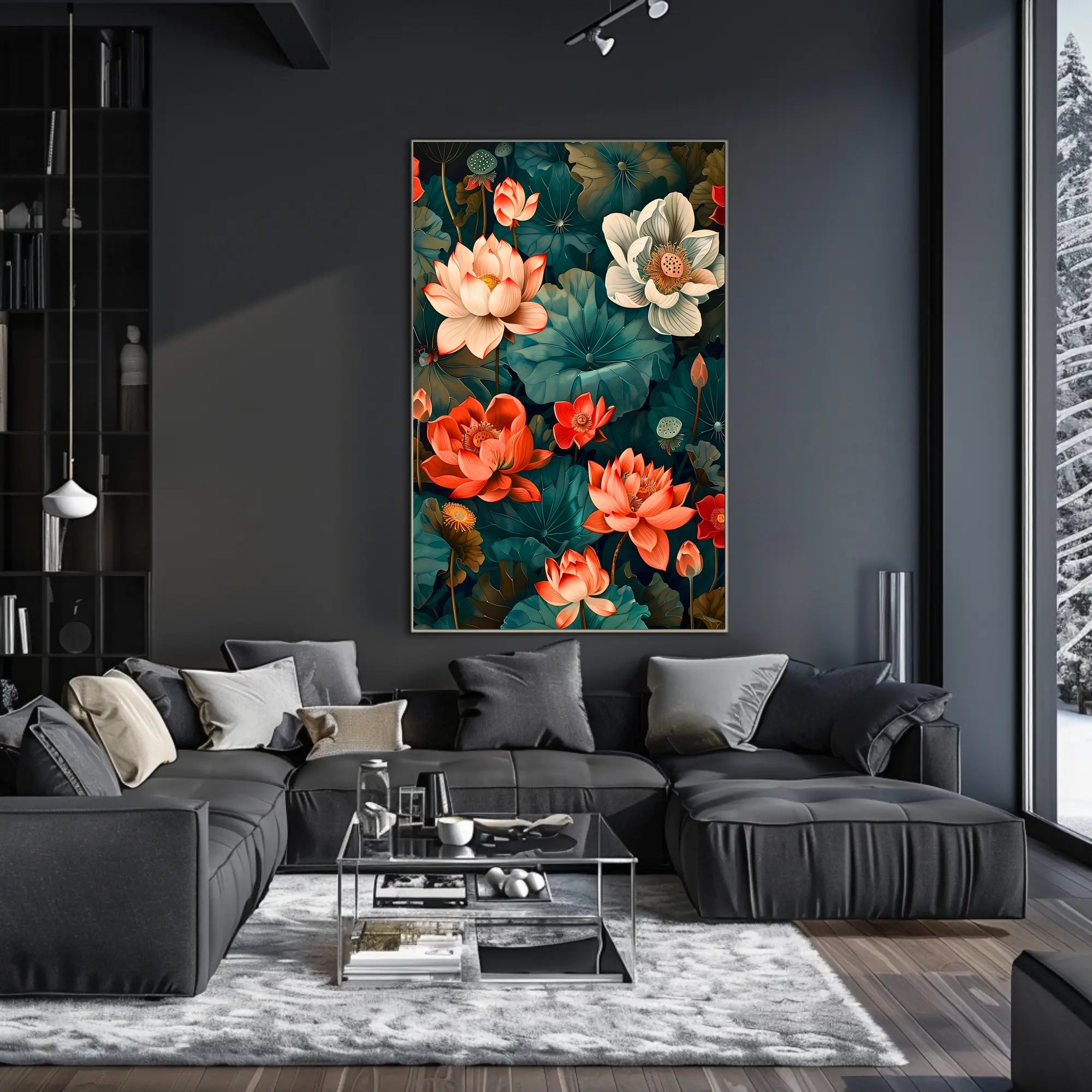 Lotus Blossom Symphony Wall Art Print