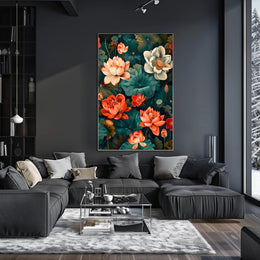 Lotus Blossom Symphony Wall Art Print