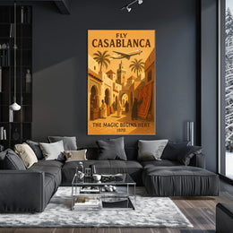 Fly Casablanca The Magic Begins Here Poster