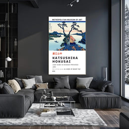 Katsushika Hokusai Lake Suwa in Shinano Province Poster