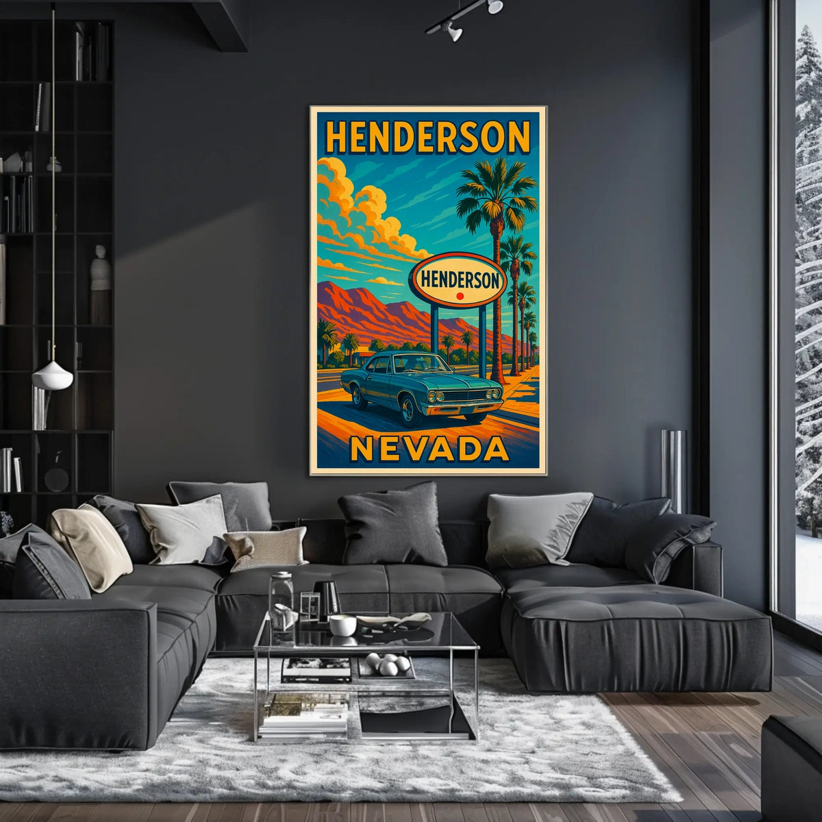 Henderson, Nevada Retro Travel Poster