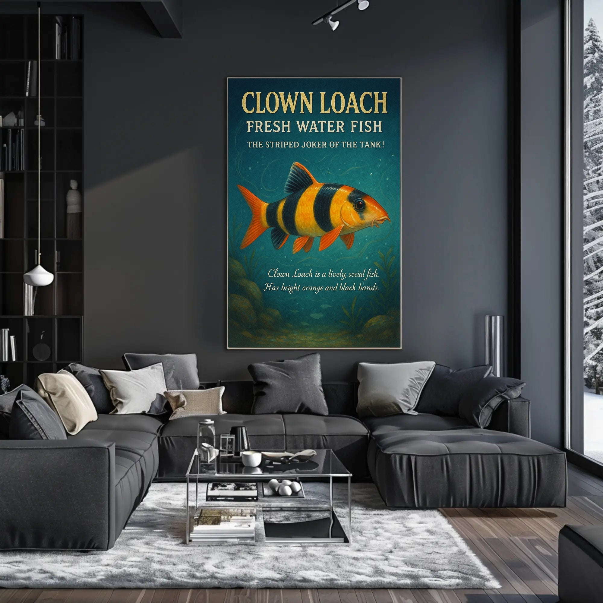 Clown Loach The Striped Joker Of The Poster