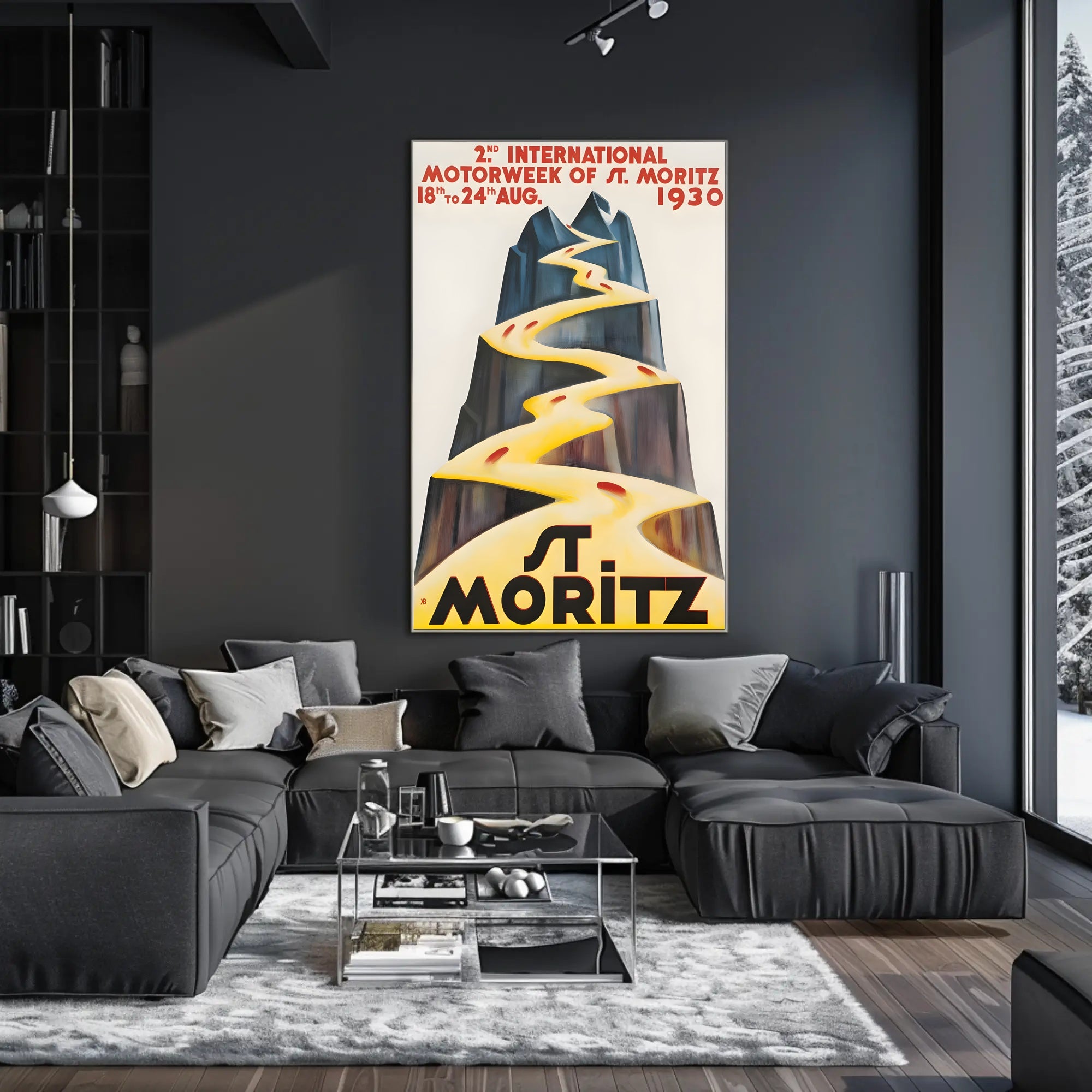 St. Moritz Motorweek 1930 Poster