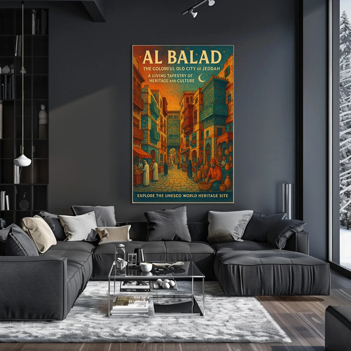 Al Balad The Colorful Old City Of Poster