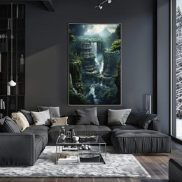 Fantastical Ancient Landscapes Art Poster