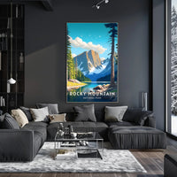 Rocky Mountain Scenic Poster National Park Print