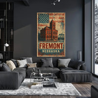 Fremont Heritage Vintage Patriotic Poster