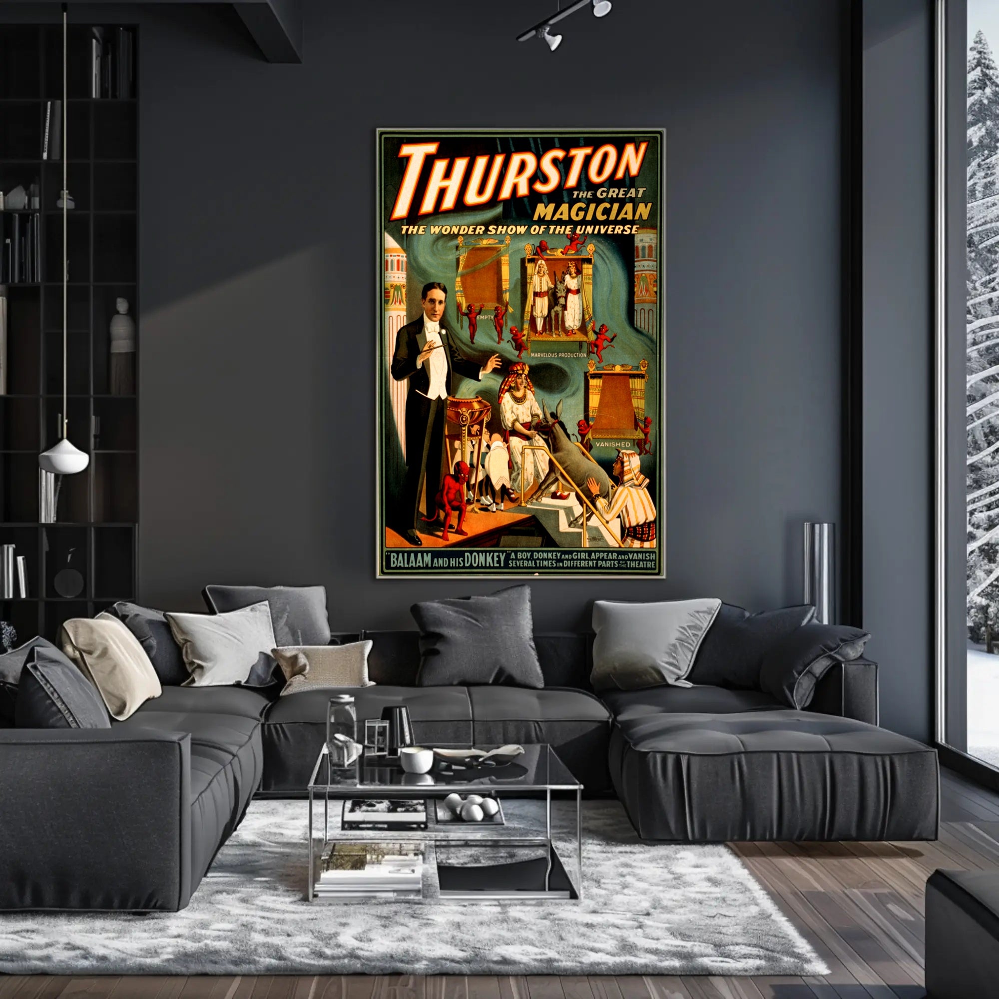 Thurston the Great Magician Vintage Show Magic Poster