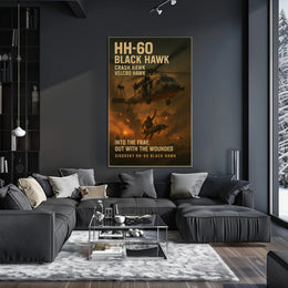 Sikorsky HH-60 Black Hawk Military Recruitment Poster
