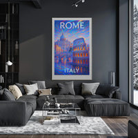 Rome, Italy A Vibrant Dreamscape Poster