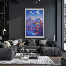 Rome, Italy A Vibrant Dreamscape Poster