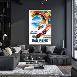 International Circuits in San Remo Poster