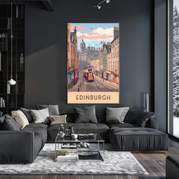Scenic Edinburgh Tram Poster