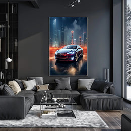 Futuristic Urban Drive Poster