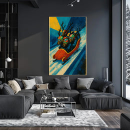 Reindeer Bobsled Adventure Poster