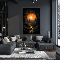 Eerie Journey Surreal Landscape Fantasy or Mythology Poster