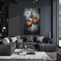 Halloween Night Jack-o'-Lantern Glow Artistic Poster