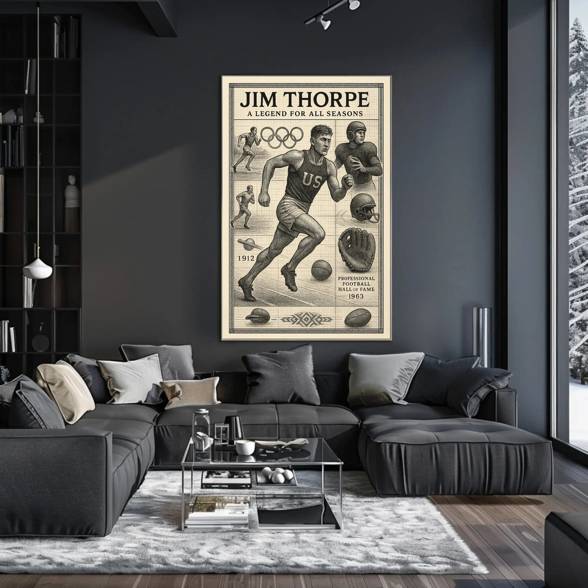 Jim Thorpe A Timeless Sports Legend Jim Thorpe Poster