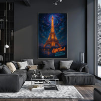 Eiffel Tower Light of a Revolution Poster
