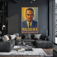 Malcolm X A Vision In Color Poster