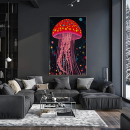 Jellyfish Poster Vibrant Dreamscape Wall Art