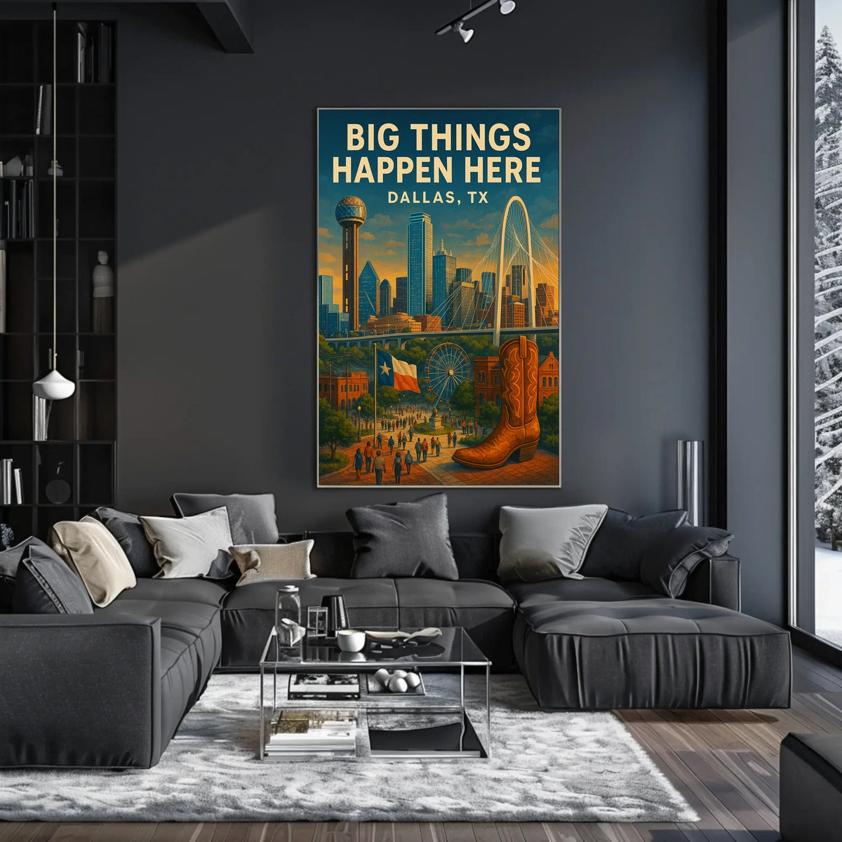Big Things Happen Here Dallas, Tx Poster