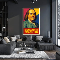 Benjamin Franklin Iconic Statesman Poster