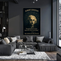 Albert Einstein Relativity Tribute Vintage Poster Art